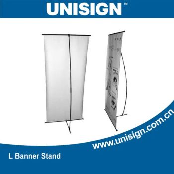 Adjustable L Banner Stands for Advertising Type L Stand Model NO. UBL-B Style Floor-type Trademark UNISIGN Origin Shanghai, - Shanghai Unisign Industrial Material Co., Ltd. - China