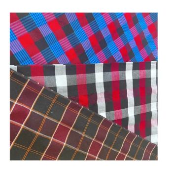 Custom Viscose Yarn Dyed Fabric Masai Rayon Plaid Checks Yarn Dyed Fabric - Hebei Wohua Textile Co., Ltd. - China