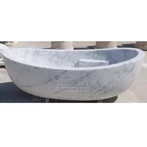 High Quality Home Decoration Simple Bathtub Hand Carving Nature Marble - Quyang Zhongou Yishu Marble Sculpture Manufactory - China