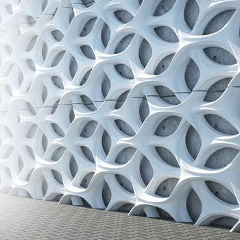 Glass Reinforced Concrete Screen Color White Finish Fine Material Grc Size Customize Weight Customize Durability - Unico Composite Private Limited - India