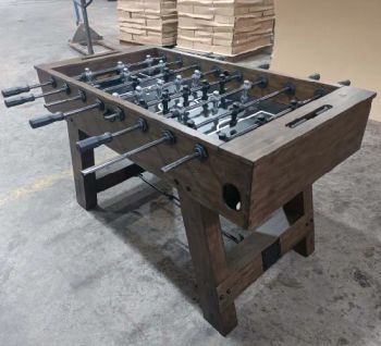 57 Inch Solid Wood Soccer Table Game Set Model L Brand Fpg Leg Wood Leg Origin China Trademark FPG Model NO. SF057 Bar Number - Dongguan Le Liang Sports Co., Ltd. - China