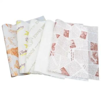 PE Coated Food Grade Custom Design and Size Grease Proof Sandwich Paper Deli Burger Wrapping Paper Bread Packaging Paper - Qingzhou Glory Packaging Material Co., Ltd. - China