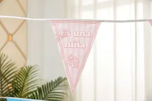 Wholesale Party Supplies Party Bunting PE White Wall Bunting MOQ 3600 PCS Size 20*30cm Origin China Style Western Color Colorful - Tianjin Smile Imp & Exp Co., Ltd. - China