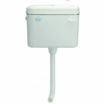 White Arena-Pp Single Flush Cistern Color White Usage Toilet Pattern Plain Material Plastic Mount Type Wall Mounted Surface Finish - Genious Trading Co. - India