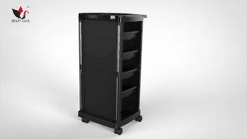 Professional Beauty Salon Equipment Barber Shop Trolley Color Black Origin China Model NO. T06 Condition New HS Code 871680 - Guangzhou Kuren Hairdressing Company Limited. - China