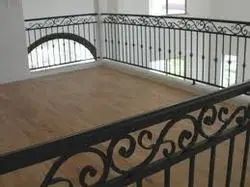 Balcony Railing Handrail Finish Long Lasting Durability Highly Durable Material Zinc Coated Iron Maintenance Requirement Low - Prabhnoor Associates - India