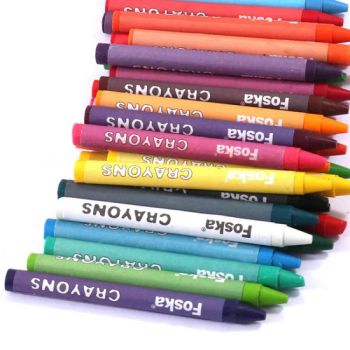 Kids Drawing Tools 24 Colors Non-Toxic Food Grade Wax Colored Washable Triangle Crayons - Anhui Sunshine Stationery Co., Ltd. - China