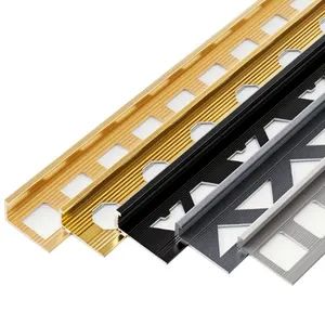 Aluminum Tile Edge Strip L Shape Decoration Trim Edge Corner Tile Edge Trim Building Materials - Guangdong Jinhuahai Aluminum Co., Ltd. - China