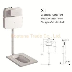 Built-in Water Tank OEM/ODM Yes Color White Origin China Model Bos-L17 Style European Trademark BOSTANA Specification - CHAOZHOU BOSTANA SANITARYWARE CO., LTD. - China
