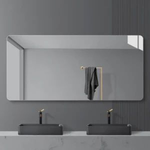 Modern Frameless Large Rectangle Vanity Mirrors for Hotel Home Decor Wall Glass Bathroom Mirror - Guangdong Mubi Intelligent Technology Co., Ltd. - China
