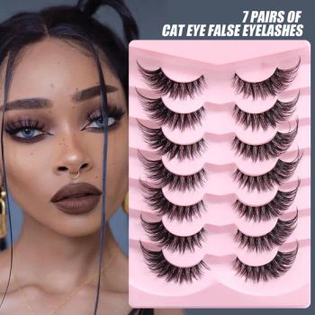 Explosive 7 Pairs of Fox Eye False Eyelashes Natural Thick Curly Eyelashes Simulation Cat Eye Eyelashes - Good Seller Co., Ltd. - China