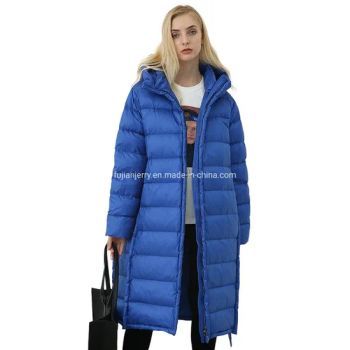 Custom Winter Outdoor Windproof Warm Puffer Duck Down Jacket Outwear Winter Coat Womens Long Down Jackets - Fujian Jerry Garment Co., Ltd. - China