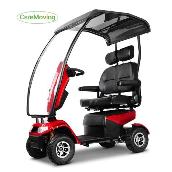 Heavy Duty Elderly Mobility Handicap Electric Scooters for The Disabled 4 Wheel Electric Scooter with Rain Canopy - Nanjing Caremoving Rehabilitation Equipment Co., Ltd. - China