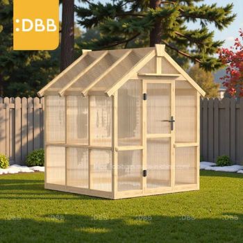 Low Cost 6FT 8FT Gable Garden Greenhouse Plant Eco Friendly Wood Outdoor Broad Double Door Garden Buildings - Zhejiang Dibibi Technologies Co., Ltd. - China