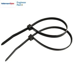 High Quality UV Resistant Nylon Zip Ties Black Reusable Adjustable Hellermanntyton Cable Tie - Dongguan Engineer Technology Co., Limited - China