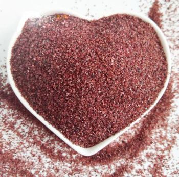 Water Filtration Garnet Sand 0.3-0.6 mm as Filter Sand Trademark Swt Model NO. CT*05 Chloride <25ppm Color Red / Pink HS Code - Dengfeng Sweet Abrasives Co., Ltd. - China