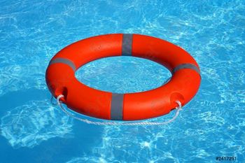 Swimming Pool Lifebuoy Rings Color Orange Buoyancy High use Swimming POol Outer Dimension 76cm Inner Dimension 44cm Material - Poona Facility Services - India