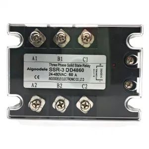 Da SSR Jgx 3 D4860 3 32VDC Input 24 480VAC 0utput DC to AC Three Phase Solid State Relay 60A - Zhejiang Lingshine Electric CO., Ltd - China