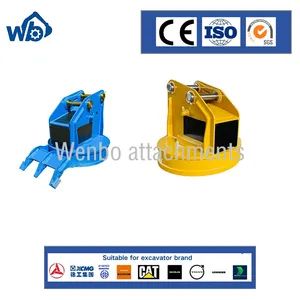 Excavator Hydraulic Electromagnet Lifting Magnets for Lifting and Sorting Metal Materials - Yantai Wenbo Construction Machinery Co., Ltd. - China