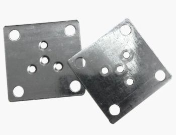 1.8mm Thick 6.5X6.5cm Square Iron Piece Connector Fixed Sofa Foot Table Leg Furniture Hardware Accessories - Dongguan Gooduse Hardware Parts Co., Ltd. - China