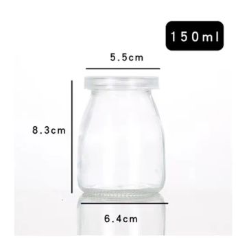 150ml 200ml Small Glass Storage Yogurt Jar with Cork Lids for Pudding Jelly Jams Honey - Xuzhou Honghua Glass Technology Co., Ltd. - China
