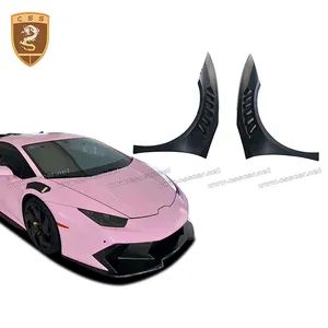 Vors Style Glossy Black Carbon Fiber Wheel Arch Car Fenders Flares for Lamborghini Huracan - Guangzhou CSS Auto Accessones Co.,Ltd - China