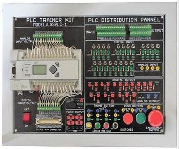 Black Aluminium Alloy PLC Training Lab Color Black Shape Rectangular Material Aluminium Alloy Training Application Yes Model Name/Number LGS PLC - Logsun Systems - India