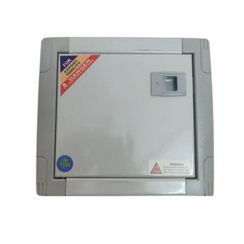 8 Way Spn Double Doors Mcb Box Color Grey MCB Count SPN IP Rating IP33 Connection Type 8 Way Door Type Double Door Material Mild Steel - HS Power - India