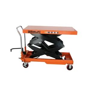 Low Cost Hand Lift Table 1.0ton Capacity with 1500mm Max Lifting Height - Hefei Lemo Mechanical & Electrical Co., Ltd. - China