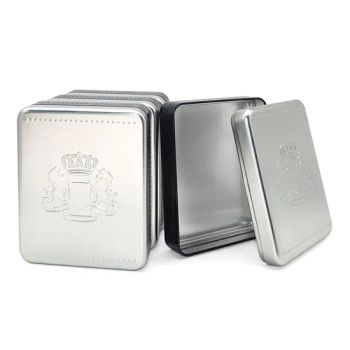 High Quality 130*105*37mm Custom Logo Square Metal Boxes Tin Container Packaging Box - Better Swell Co., Ltd. - China