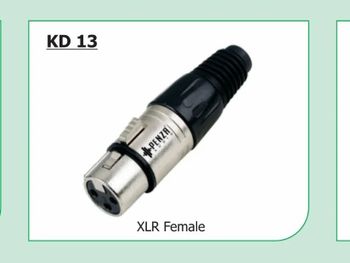 2 Pin KD-13 CONNECTOR Color BLACK Voltage 12 V Pin Type 2 Pin Hole Size 35mm Material Brass Insulation Rubber Usage/Application - Pawan Gramophone And Loudspeaker AG - India