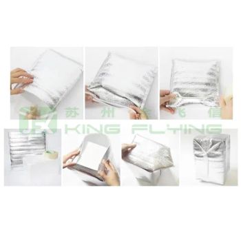 Food Mailers Aluminum Insulated Cooler Shipping Pouch Foam Packaging Thermal Insulation Bag - Suzhou Jinfeixin New Material Technology Co., Ltd. - China