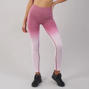 The Fine Quality Seamless Vetement De Sport Jacquard Sportspant Tummy Control High Waist Knitted Printed Yoga Womens Leggings - Yangzhou Smile Imp & Exp Co., Ltd. - China
