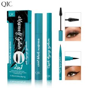 Vegan Custom Fiber Mascara Waterproof Mascara Eyeliner 2 in 1 Set Mascara Private Label - Guangzhou Kanglixin Medical Biotechnology Co, Ltd. - China