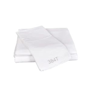 Hotel 384 Thread Count Cotton King Size Beds Sheets Color White Usage Hotel Quantity 4 PCS Technics Woven Age Group Adult - Easton Hotel Supplies Co., Ltd. - China