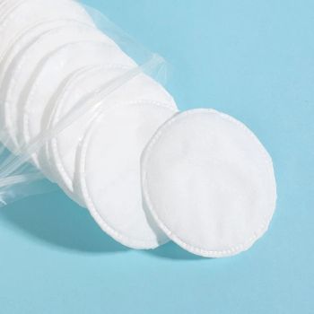 Round Makeup Remover Pads 100% Cotton Trademark OEM Origin Anqing Model NO. TOPCP57 HS Code 3005901000 Material 100% Cotton - Anqing Topeak Medical Co., Ltd. - China