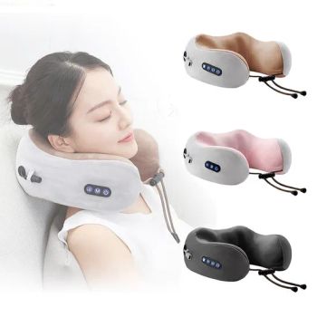 Electric Memory Foam Travel Neck Support Portable Airplane Cervical Massager Pillow (CFFTP25043) - Guangzhou Chifo Technology Co., Ltd. - China