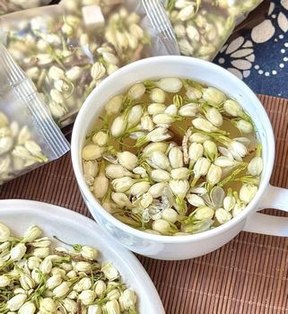 Jasmine Tea Origin China Flavor Profile Floral And Tea Blend Soup Color Yellow Green Or Light Yellow, Clear And Bright Appearance Tightly And Evenly Tied, Black Brown Or Yellow Green Oily - Vita Health Tech - Hong Kong