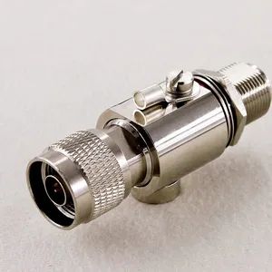Gas Discharge Tube Surge Arrester Lightning Protector, N Male to N Female Bulkhead Connectors Interface, 6GHz 230V, Mic Compliant - Four Star Communication Parts Co., Ltd. - China
