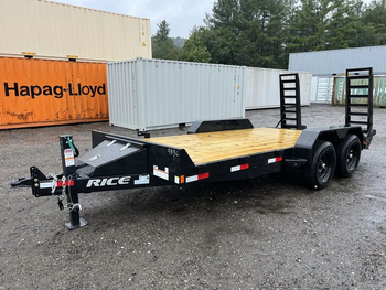 2024 Rice Trailers 7×16 10K Equipment Hauler w/D-Rings, Spare Mount, & Toolbox - senesie mfg llc - United States