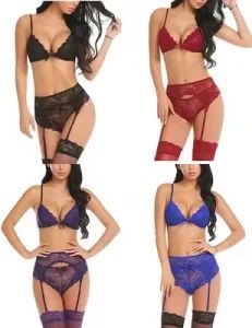 Amazon Hot Sale Women's Sexy Lingerie Bra Set Body Suit Baby Doll - Yiwu Dong Heng Knitting Co., Ltd. - China