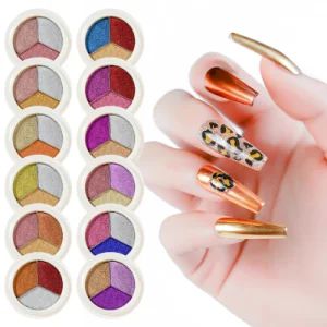 Solid Nail Titanium Powder Pure Color Magic Mirror Powder for Nail Art - Yiwu Hope Import & Export Co., Ltd. - China