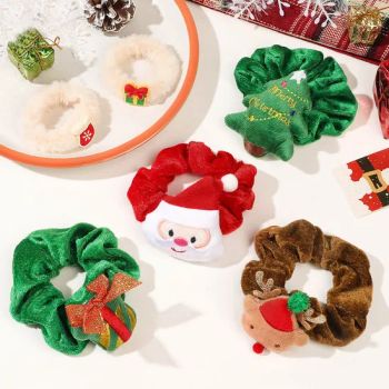 Christmas Decorations Claus Large Intestine Hair Ring - Quzhou Happy Toys Co., Ltd - China
