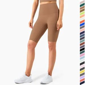 New Tight Half Pants Nude Feelings Yoga Pants New Colors Fitness High Waist Yoga Shorts - Hangzhou Shangyou Apparel Co., Ltd. - China