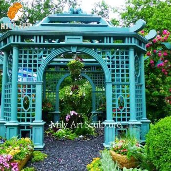 Classic European Style Patio Iron Pavilion Custom Lattice Gazebo - Zhengzhou Millie Arts & Crafts Co., Ltd. - China