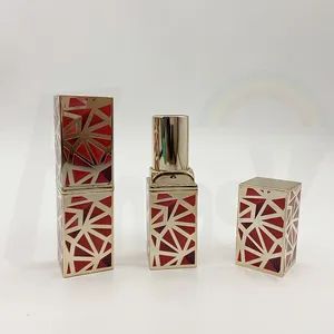 Red Color Cosmetic Bottle Lipstick Unique Design Plastic Aluminium Lipstick Tube - Jiangsu Fantasy Packaging New Material Co., Ltd. - China