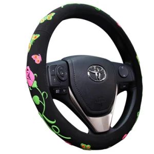 Truck Bus Automobile Car PU Flower Steering Wheel Cover Size M Type Lovely Material PU Origin China Brand Lonsign Model NO. - Ningbo Lonsign Auto Accessories Co., Ltd. - China
