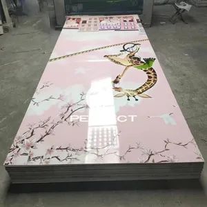 Marble Finish Glossy PVC Fence Panel Interior Wall Decoration - Linyi Perfect New Material Co., Ltd - China