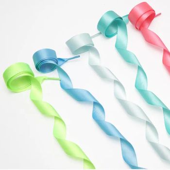Polyester Flat Double Side Satin Ribbon Silk Shoelaces - Ningbo Youkiunite Imp &Exp Co., Ltd - China