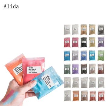 Metallic Pigment Mica Pearl Powder 10grams 30colors Set EINECS Other Type Natural Trademark Alida Colour 30colors HS Code - SHENZHEN TIANMAXUN TECHNOLOGY CO., LTD. - China